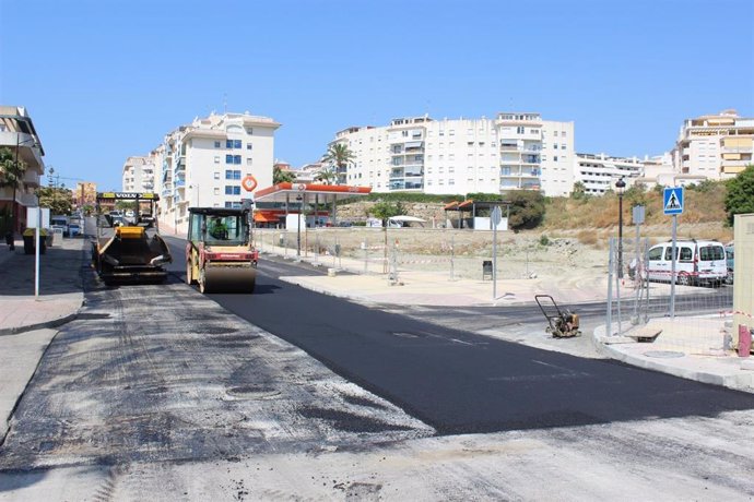 Tareas de asfaltado de planes anteriores del Ayuntamiento de Estepona