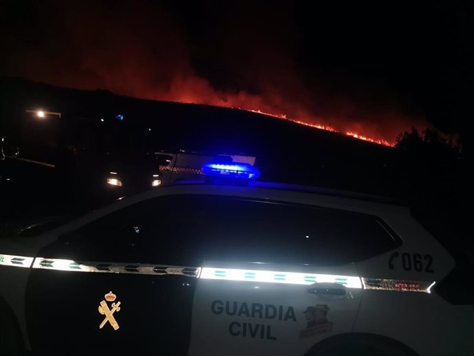 Incendio declarado en Palas de Rei (Lugo), a 19 de septiembre de 2024.