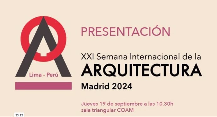 XXI Semana Internacional de la Arquitectura.