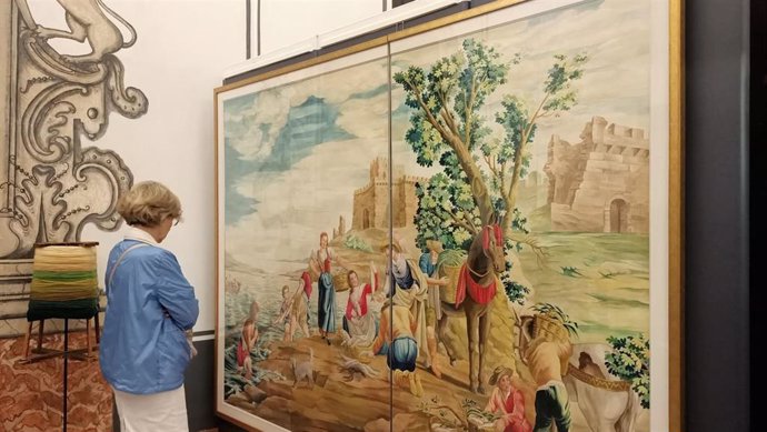 Imagen de la exposición 'Real Fábrica de Tapices: 300 Años de Historia. Cinco artistas valencianos en la RFT'.