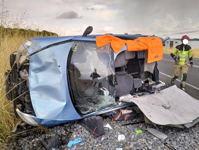 Accidente en Martiherrero (Ávila)