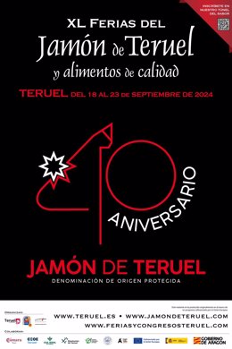 Cartel de las XL Ferias del Jamón de Teruel