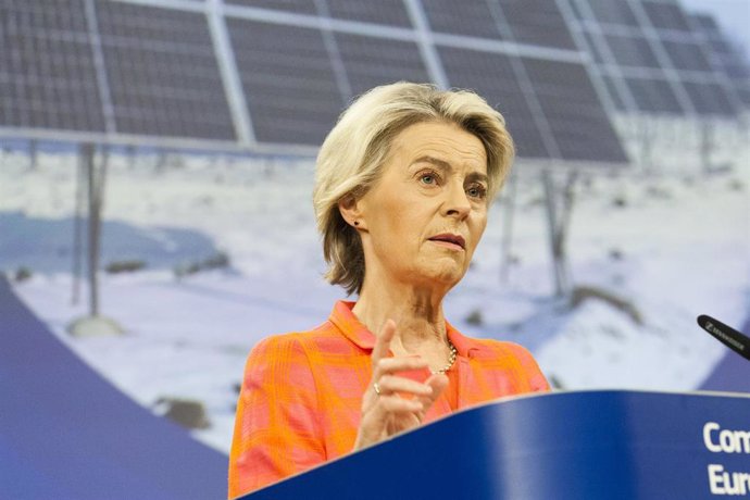 Imagen de archivo de la presidenta de la Comisión Europea, Ursula von der Leyen