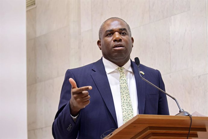 September 11, 2024, Kyiv, Ukraine: KYIV, UKRAINE - SEPTEMBER 11, 2024 - UK Foreign Secretary David Lammy attends a joint news conference with Minister of Foreign Affairs of Ukraine Andrii Sybiha and US Secretary of State Antony Blinken at the Ukrainian Fo