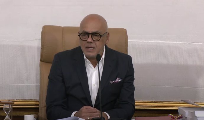 El presidente de la Asamblea Nacional de Venezuela, Jorge Rodríguez