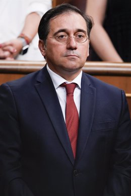 Archivo - July 17, 2024, Madrid, Madrid, Spain: Jose Manuel Albares, Spanish minister of External Affairs, seen at the Spanish Congress of Deputies on July 17, 2024 in Madrid, Spain; the extraordinary session was requested by the government to present the