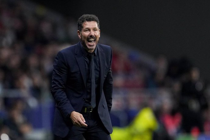 Fútbol/Champions.- Diego Pablo Simeone: "Llegó el gol en el final pero pudo llegar mucho antes"