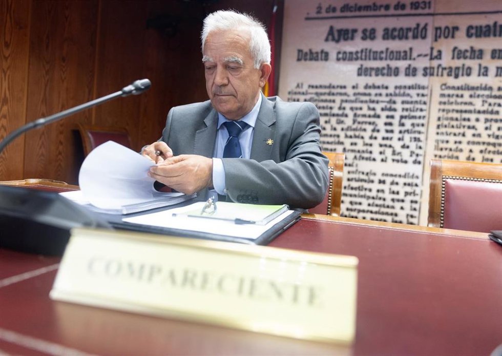 Archivo - El exsubdirector general de Planificación y Gestión de Infraestructuras y Medios de la Secretaría de Estado de Seguridad, Daniel Belmar Prieto, comparece ante la Comisión de Investigación sobre el caso Koldo, en el Senado, a 27 de mayo de 20