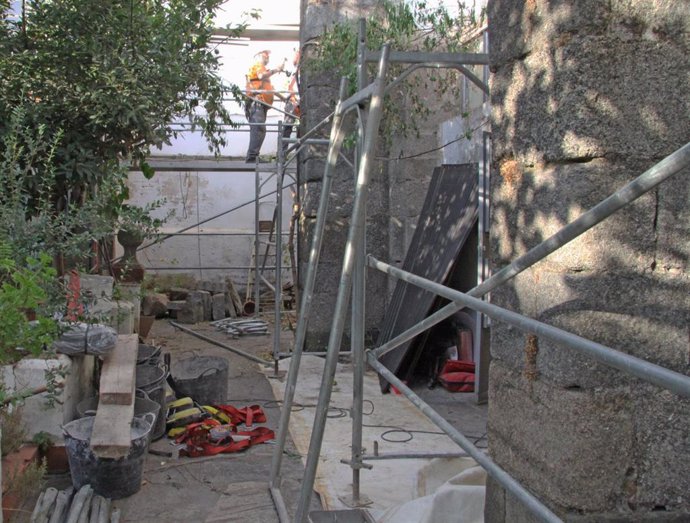 Obras en la cubierta en la Catedral de Badajoz