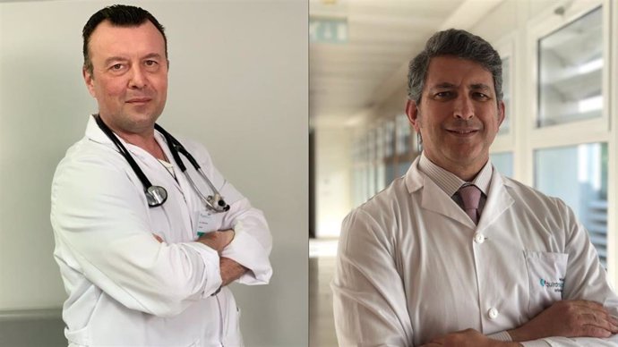 Los doctores Daniel Díaz y Juan Carlos Quero de los hospitales Quirónsalud en Sevilla.