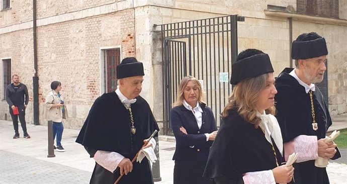 El rector de la Universidad de Valladolid (UVA), Antonio Largo, en el acto solemne de inicio del curso 2024/2025