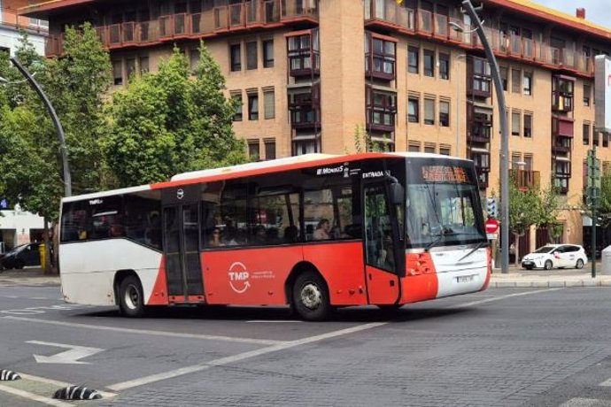 Imagen de un autobús urbano en el municipio de Murcia