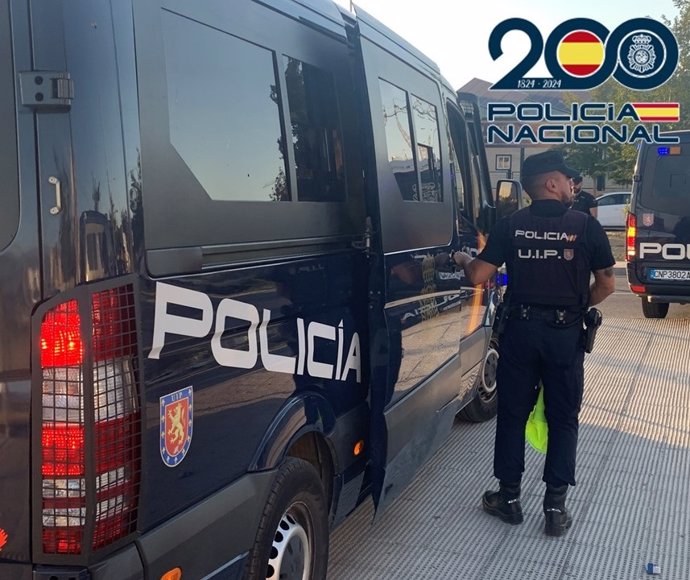 Vehículo de la Policía Nacional.