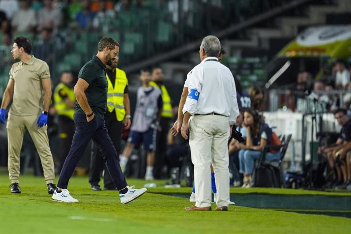 José Bordalás tras ser expulsado en el Real Betis-Getafe del Benito Villamarín