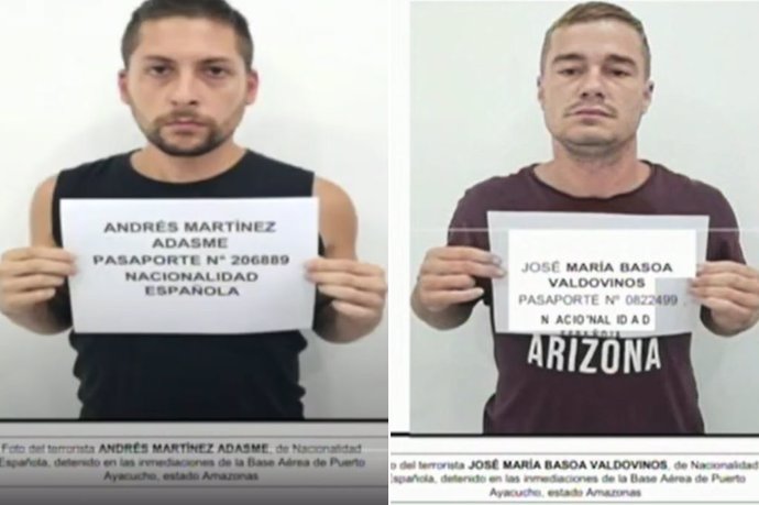 Los dos españoles detenidos en Venezuela