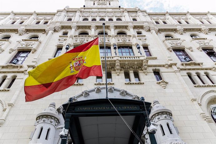 Archivo - Entrada del Cuartel General de la Armada, a 1 de abril de 2023, en Madrid, (España).