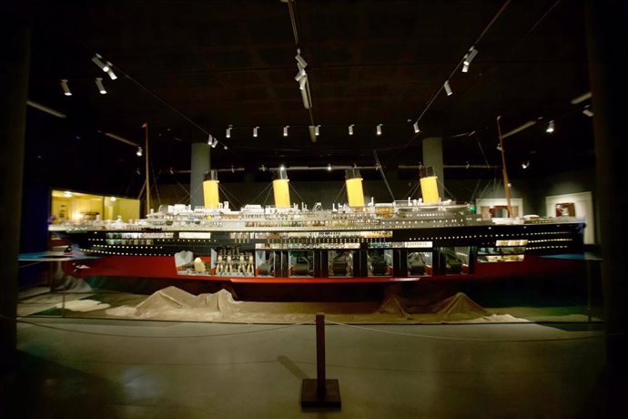 Maqueta de la exposición 'Titanic. Enseñanzas de la gran tragedia'