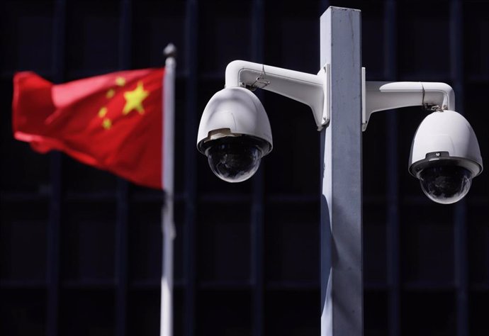 Archivo - Cámara de seguridad china en Hong Kong (Archivo)