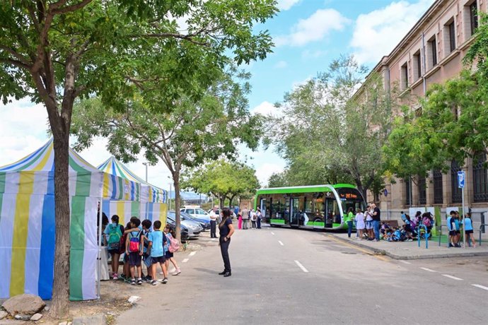 Una de las actividades programadas por el Park(ing) Day en Palma.