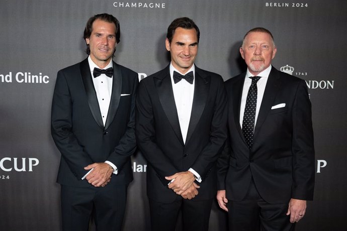 Roger Federer, Boris Becker y Tommy Haas