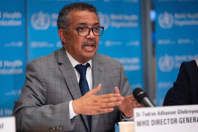 Archivo - Imagen de archivo del director general de la Organización Mundial de la Salud (OMS), Tedros Adhanom Ghebreyesus.