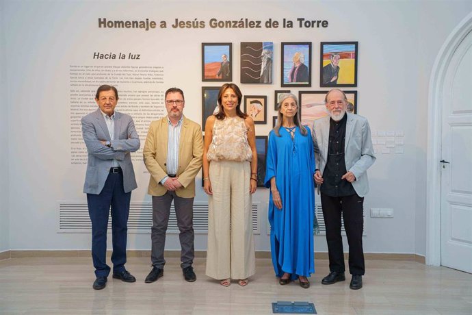 Inauguración de la muestra homenaje al pintor Jesús González de la Torre en el Museo Fundación Unicaja Joaquín Peinado de Ronda.