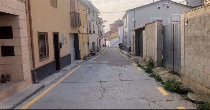 Estado actual de la calle Castellar de Alfocea.