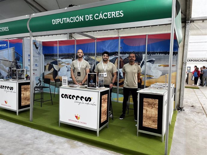 Stand de la Diputación de Cáceres en la Feria de Ecoturismo