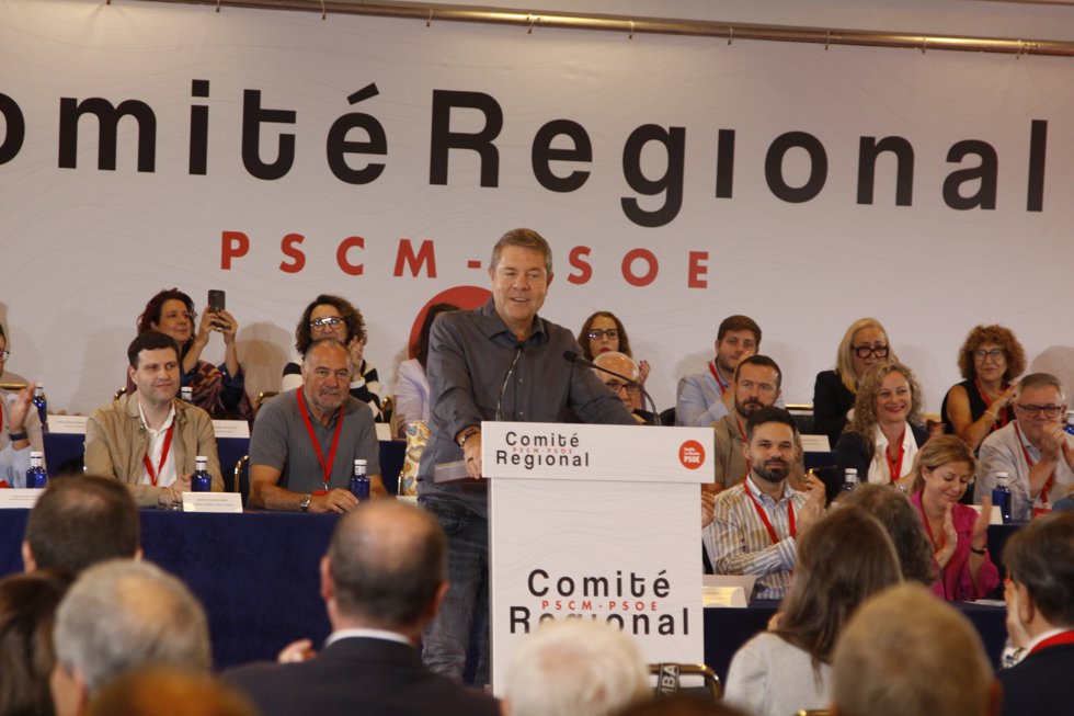 Page en el Comité Regional del PSOE