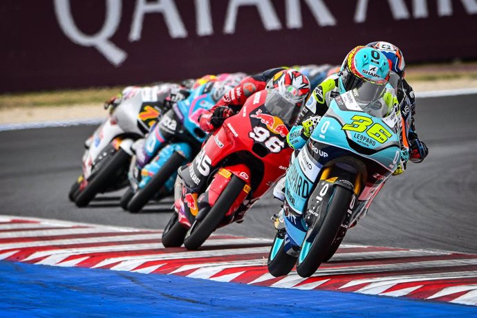 36 PIQUERAS Angel (spa), Leopard Racing, Honda NSF250RW, action during the 2024 Moto 3 Gran Premio Red Bull di San Marino e della Riviera di Rimini, 2024 MotoGP Misano Grand Prix, on Misano World Circuit Marco Simoncelli, from September 6 to September 8, 