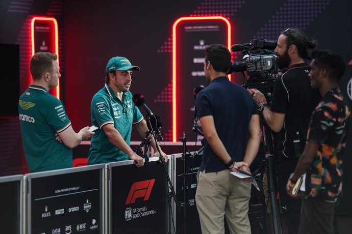 ALONSO Fernando (spa), Aston Martin F1 Team AMR24, portrait press conference during the Formula 1 Singapore Grand Prix 2024, 18th round of the 2024 Formula One World Championship from September 20 to 22, 2024 on the Marina Bay Circuit, in Singapore, Singa