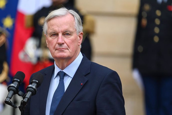 September 6, 2024, Paris, Ile-De-France (Region, France: Former Brexit negotiator Michel Barnier, a member of the Republicains (LR) will succeed Gabriel Attal (Renaissance) as Prime Minister at the Hotel de Matignon on September 05, 2024.