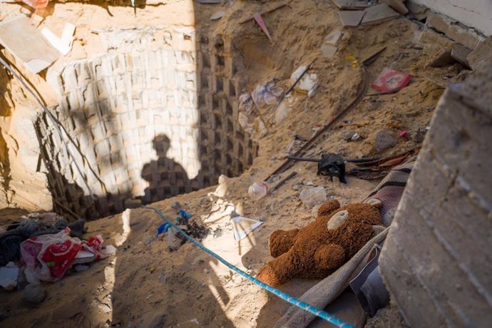 Túnel en el que se hallaron los cuerpos de los seis rehenes ejecutados