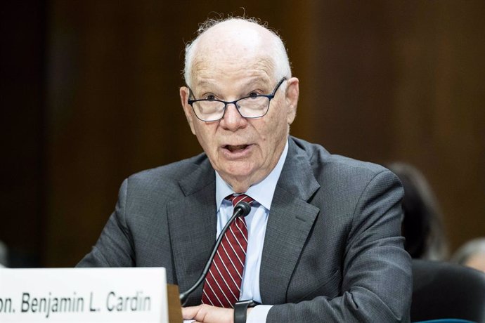 Archivo - June 5, 2024, Washington, District Of Columbia, USA: U.S. Senator BEN CARDIN (D-MD) speaking at a hearing of the Senate Judiciary committee at the U.S. Capitol.