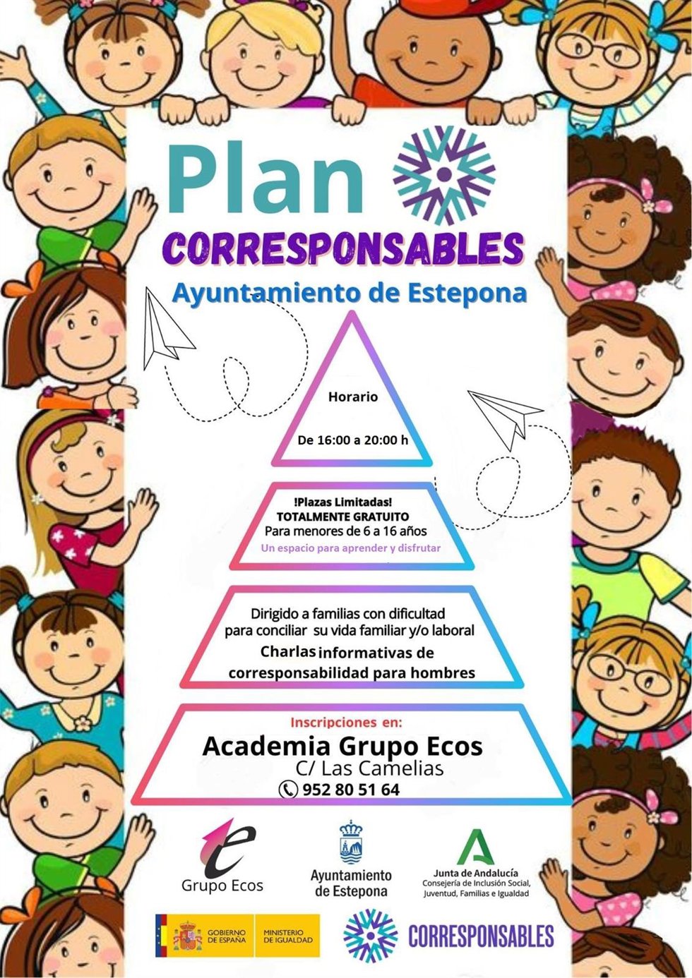 Cartel del plan Corresponsables.