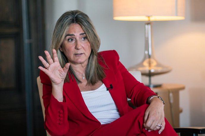 Archivo - La delegada del Gobierno en Castilla-La Mancha, Milagros Tolón, en una entrevista concedida a Europa Press