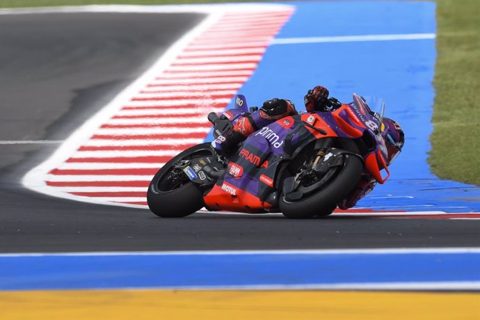 89 MARTIN Jorge (spa), Prima Pramac Racing, Ducati Desmosedici GP24, action during the 2024 MotoGP Gran Premio Pramac dell’Emilia-Romagna, 2024 MotoGP Emilie Romagne Grand Prix, on Misano World Circuit Marco Simoncelli, from September 20 to September 22, 