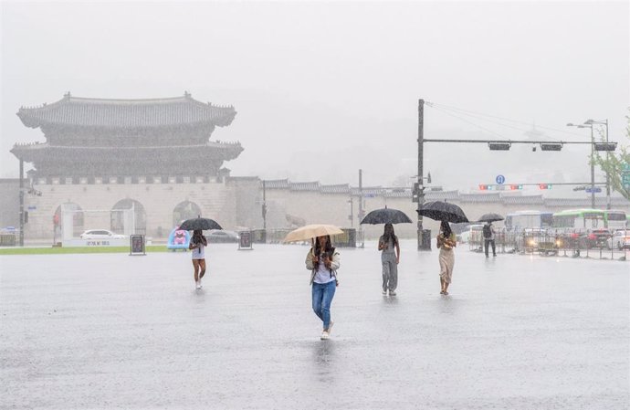 Archivo - Intentas lluvias en Corea del Sur (archivo)