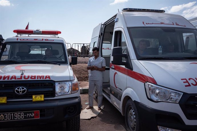 Archivo - Ambulancia en Marruecos