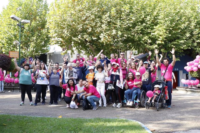 Foto de familia de la jornada celebrada este domingo en el Parque de Atracciones de Zaragoza.