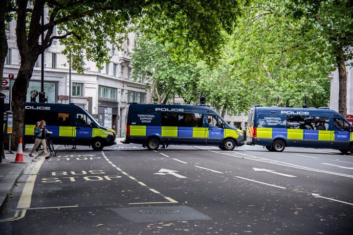 Archivo - Imagen de archivo de la Policía Metropolitana de Londres