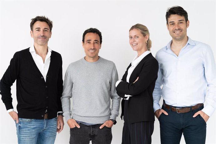 Archivo - Los socios de Acurio Ventures: Diego Recondo, Ander Michelena, Kate Cornell y Hugo Mardomingo.