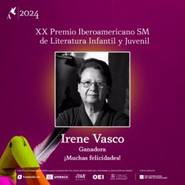 La escritora Irene Vasco, ganadora del Premio Iberoamericano SM de Literatura Infantil y Juvenil