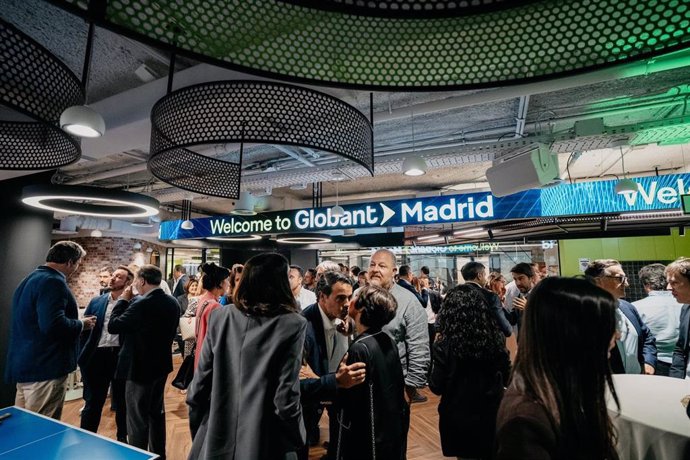 Inauguración Del Nuevo Hub De Globant De Innovación E IA En El Centro Empresarial Y Financiero De Madrid.