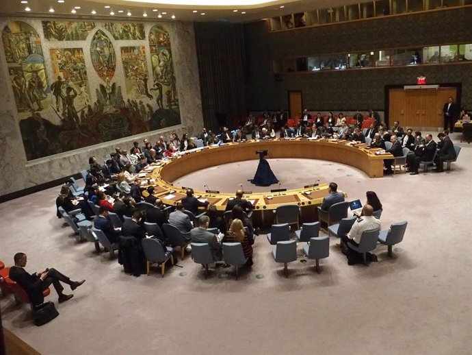 Archivo - 14 April 2024, US, New York: A general view of the United Nations Security Council emergency meeting on the Iranian attack on Israel. Photo: Bruce Cotler/ZUMA Press Wire/dpa