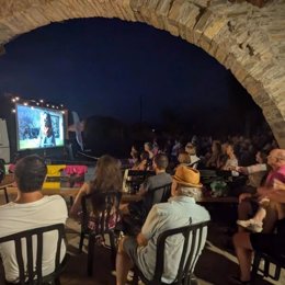 Sesión de cine al aire libre en Gerbe (Huesca)