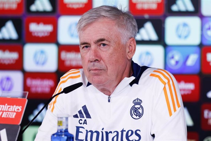 Carlo Ancelotti en la rueda de prensa previa al partido de la jornada 7 de Liga EA Sports de la temporada 2024-2025