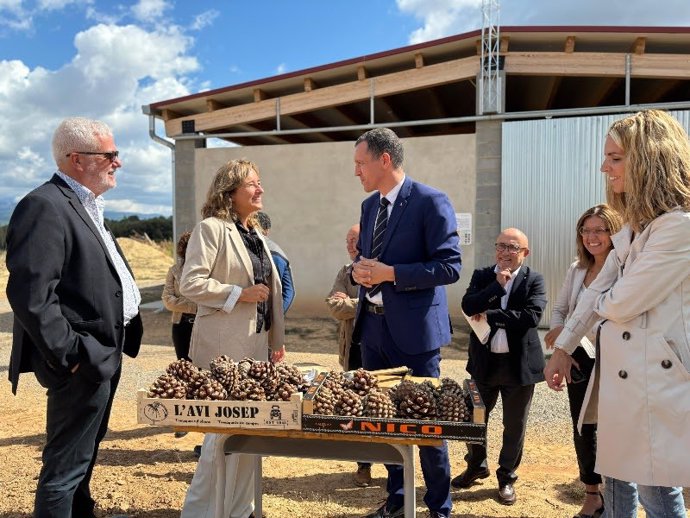 El conseller Ordeig en la inauguración del curso 2024-25 en las Escoles Agràries, un acto celebrado en Olius (Lleida), a 19 de septiembre de 2024