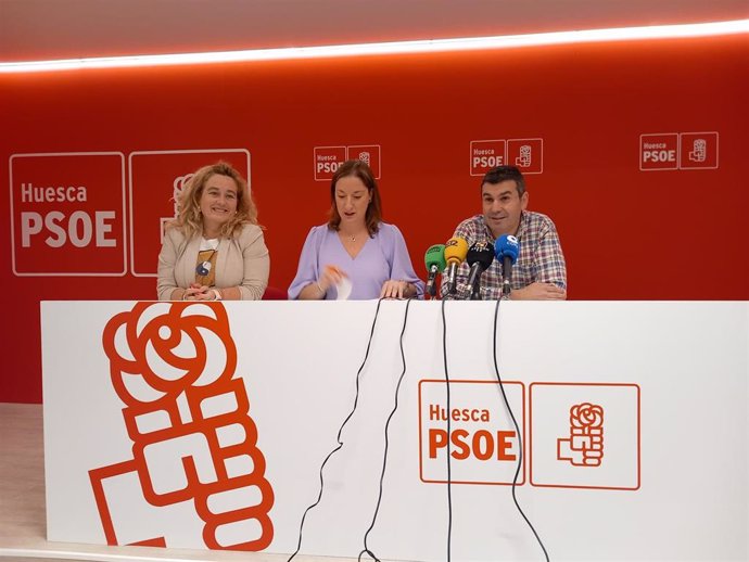 Rueda de prensa del PSOE Alto Aragón.