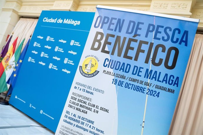 Presentación de una nueva edición del 'Open de Pesca Benéfico Ciudad de Málaga 2024'.